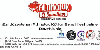 Altınoluk Kültür Sanat Festivali Başlıyor!