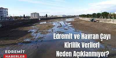 Edremit ve Havran Çayı'nın Kirlilik Verileri Neden Açıklanmıyor?